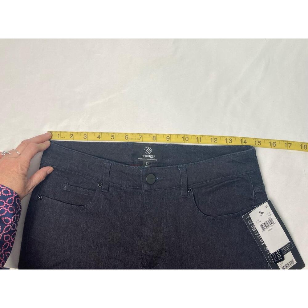 MPG Excursion Indigo Dark Wash Denim Five Pocket Flared Leg Jeans 27” - Picture 7 of 7